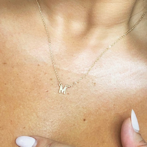 Jewelry - Gold dainty M necklace Jewelry - Gold dainty M necklace